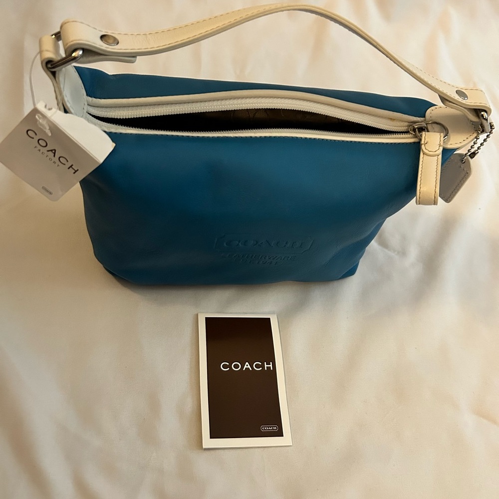 Coach Blue Leather Mini Bag - Picture 10 of 11